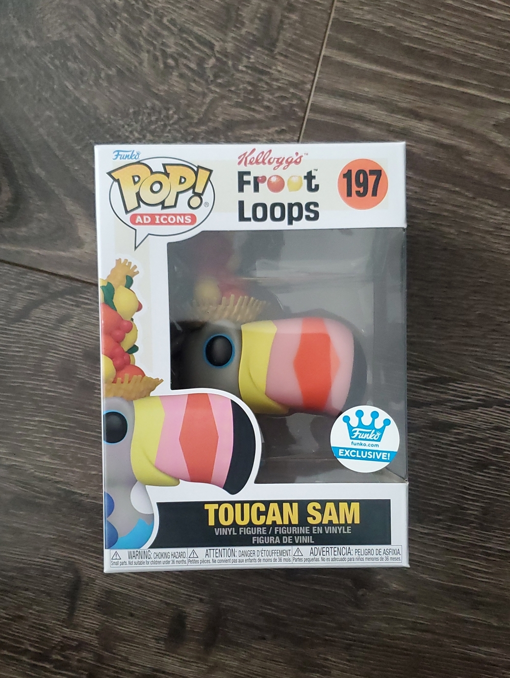 Funko Pop #197 Ad Icons Toucan Sam Vinyl Figure Froot Loops